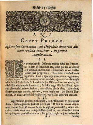 Dispvtatio Jvridica De Dispositione Circa Rem Alienam Valida