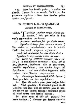 In Corippi Librum Quartum Scholia Et Observationes.
