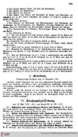 Straßenpolizei=Ordnung