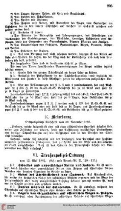 Straßenpolizei=Ordnung
