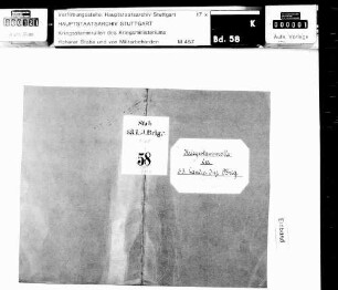 Kriegsstammrolle der 53. Landwehr-Brigade - Stab