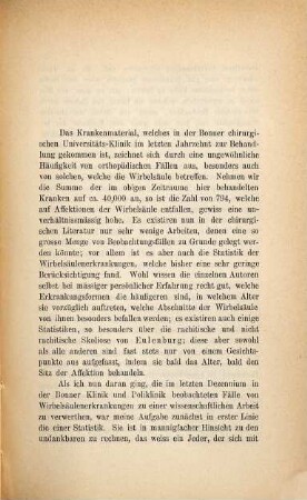 Zur Statistik und Casuistik der Wirbelsäulenerkrankungen : Aus der chirurgischen Klinik und Poliklinik zu Bonn. Inaug.-Diss.