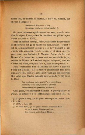 Une querelle littéraire aux palinods de Dieppe au XV. siècle [entre Jehan Munier et Arnoul Jacquemin]