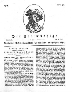 Nro. 57, Sonnabend,den 19. März 1808