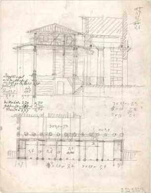 Thiersch, August ; Ägypten; Griechenland; Italien; Türkei; Antike Theaterbauten - Grundriss, Schnitte