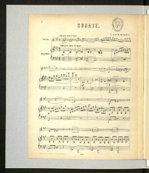 Sonate. [Violino & Piano]
