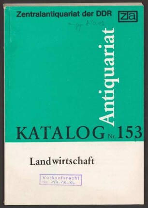 Nr. 153: Landwirtschaft