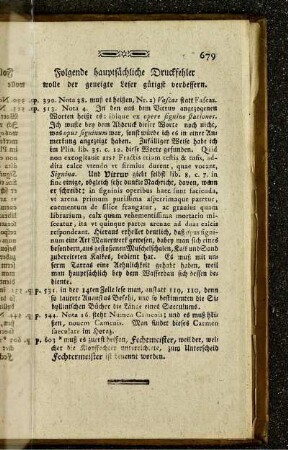 Folgende hauptsächliche Druckfehler wolle der geneigte Leser gütigst verbessern