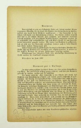 Vorwort [Vorworte zur 2. - 9. Auflage]