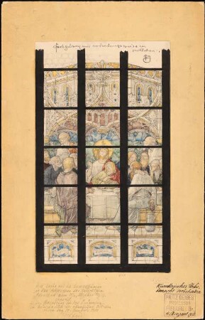 Fenster für den Dom, Merseburg: Fenster (Abendmahl)