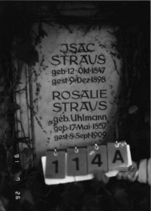 Grabstein 114 [Hahn S. 99 ]: Grabstein 114A [Hahn S. 99 ]