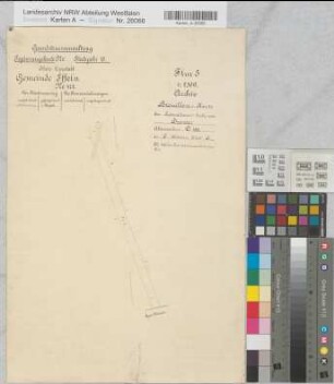 Drewer (Rüthen), Separation Drewer, Brouillonkarte Effeln Flur 3