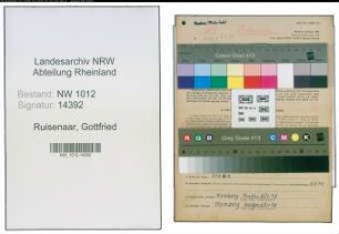 Entnazifizierung Gottfried Ruisenaar , geb. 28.02.1910 (Angestellter)