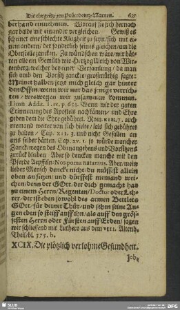 XCIX. Die plötzlich verlorne Gesundheit