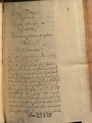 In Aristotelis libros 3 - 8 Physicorum, in libros de coelo, de generatione, de meteoris, de anima, de metaphysica - BSB Clm 27870