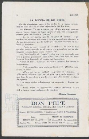 La disputa de los dedos