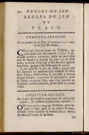 Regles Du Jeu Du Plain