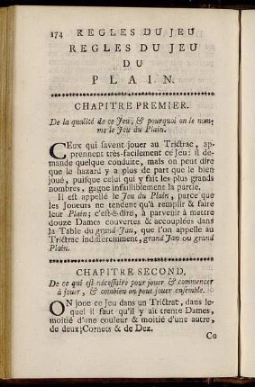 Regles Du Jeu Du Plain
