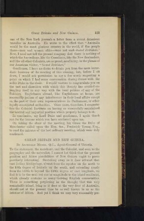 Great Britain and New Guinea.