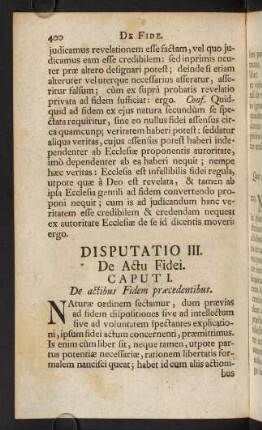 400-586, Disputatio III.