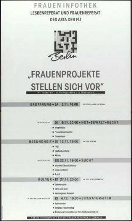 Frauenprojekte stellen sich vor