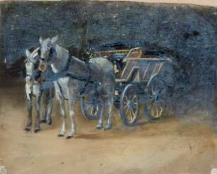 Wagen mit Pferden