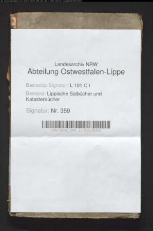 Salbuch des Amtes Brake von 1721, Bd. 2
