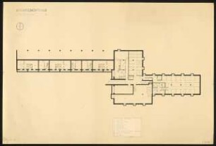 Appartementhaus: Grundriss Kellergeschoss 1:100