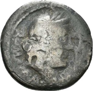 Denar des Q. Fabius Maximus mit Darstellung eines Füllhorns