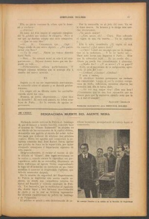 De Chile - Desagraciada muerte del agente Neira