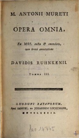 Opera omnia. 3