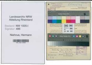 Entnazifizierung Hermann Niehnus , geb. 17.02.1916 (Baubuchhalter)