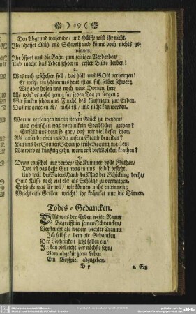 Todes-Gedancken