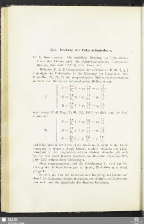 15b. Drehung der Polarisationsebene
