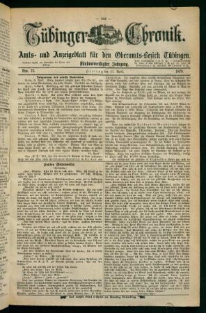 11. April (Nro. 73) - 18. April (Nro. 77)