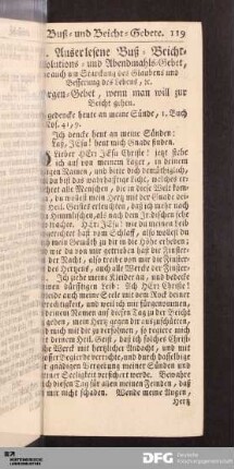 III. Auserlesene Buß- Beicht- Absolutions- und Abendmahls-Gebet...
