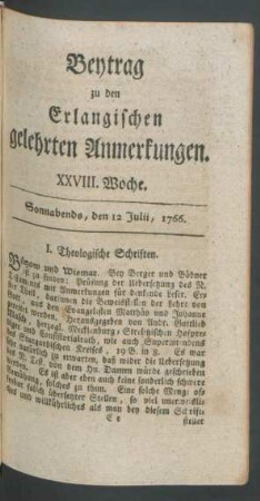 XXVIII. Woche