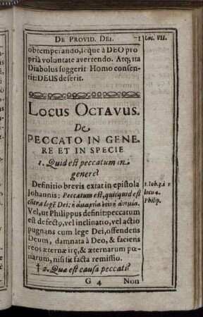 Locus Octavus.