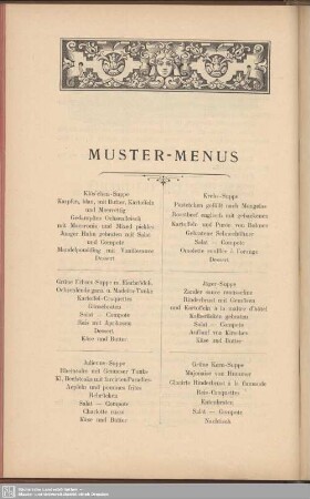 Muster-Menus