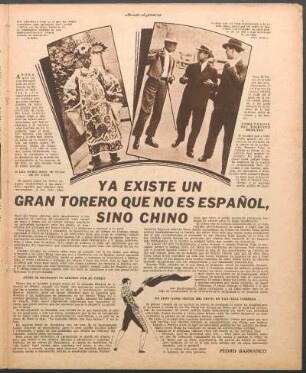 Ya existe un gran torero que no es español, sino chino