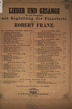Sechs Gesänge, op. 21, 1. Willkommen, mein Wald!