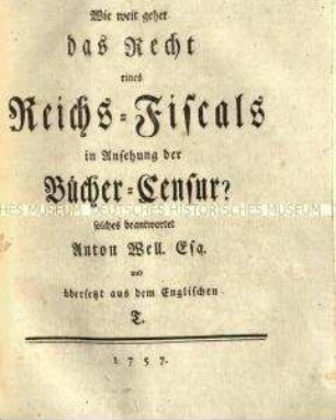 Sammelband zur Reichspolitik 1757