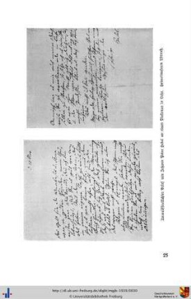 Unveröffentlicher Brief von Johann Peter Hebel