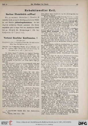 Verband Deutscher Kunstvereine, I