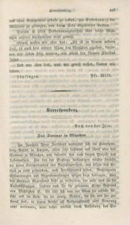 407-416 Korrespondenz : das Seminar in München