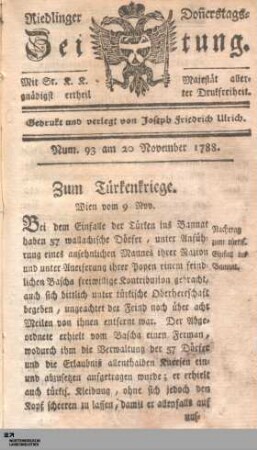 Riedlinger Montags-Zeitung