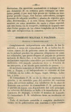Gobierno militar y político