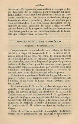 Gobierno militar y político