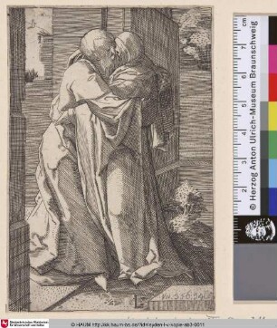 [Joachim und Anna; St. Joachim embracing St. Anna]