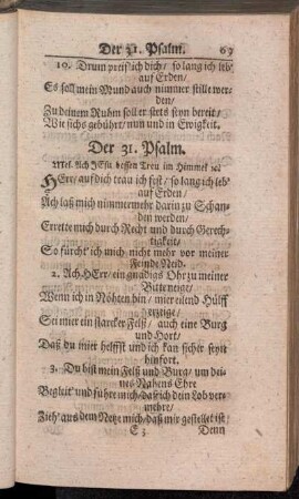 Der 31. - 40. Psalm